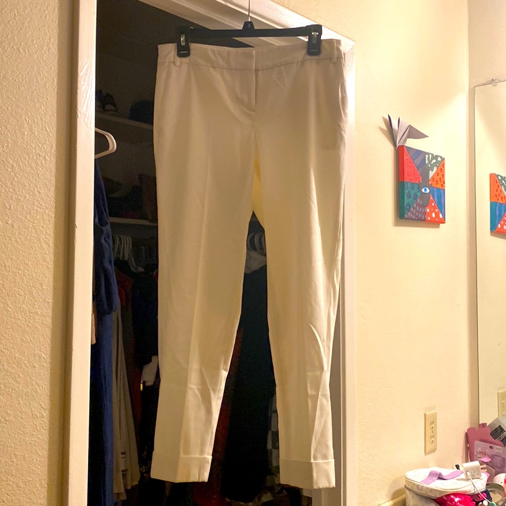 White dress pants, no stains